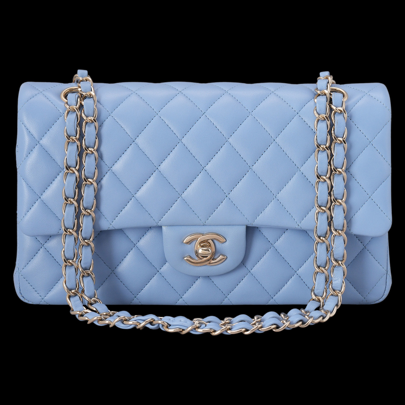 CHANEL(USED)샤넬 램스킨 클래식 미듐 플랩백