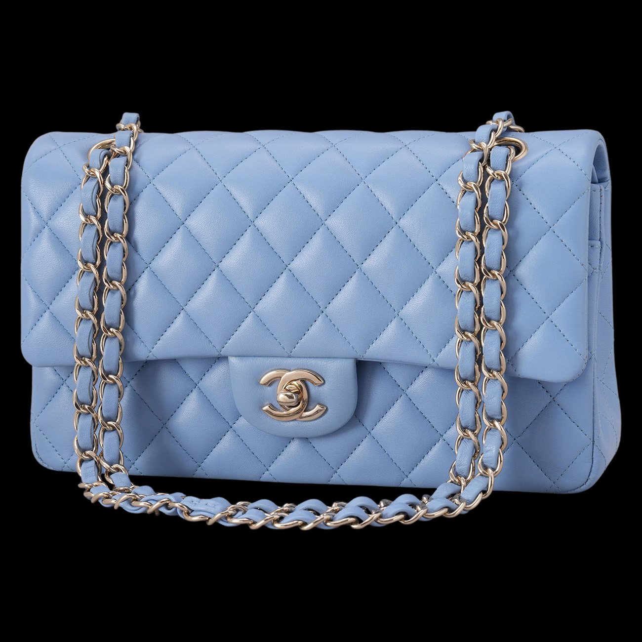 CHANEL(USED)샤넬 램스킨 클래식 미듐 플랩백