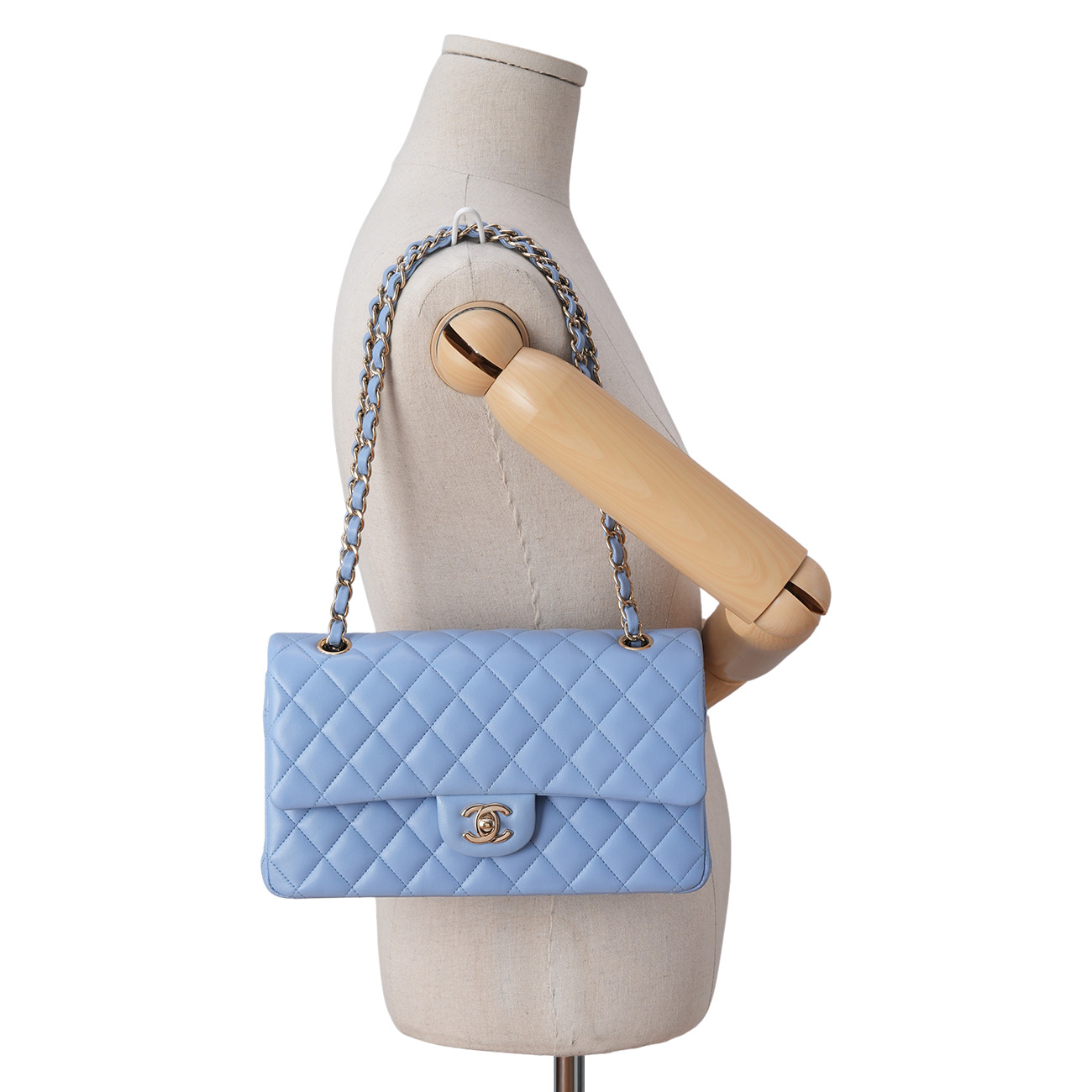 CHANEL(USED)샤넬 램스킨 클래식 미듐 플랩백