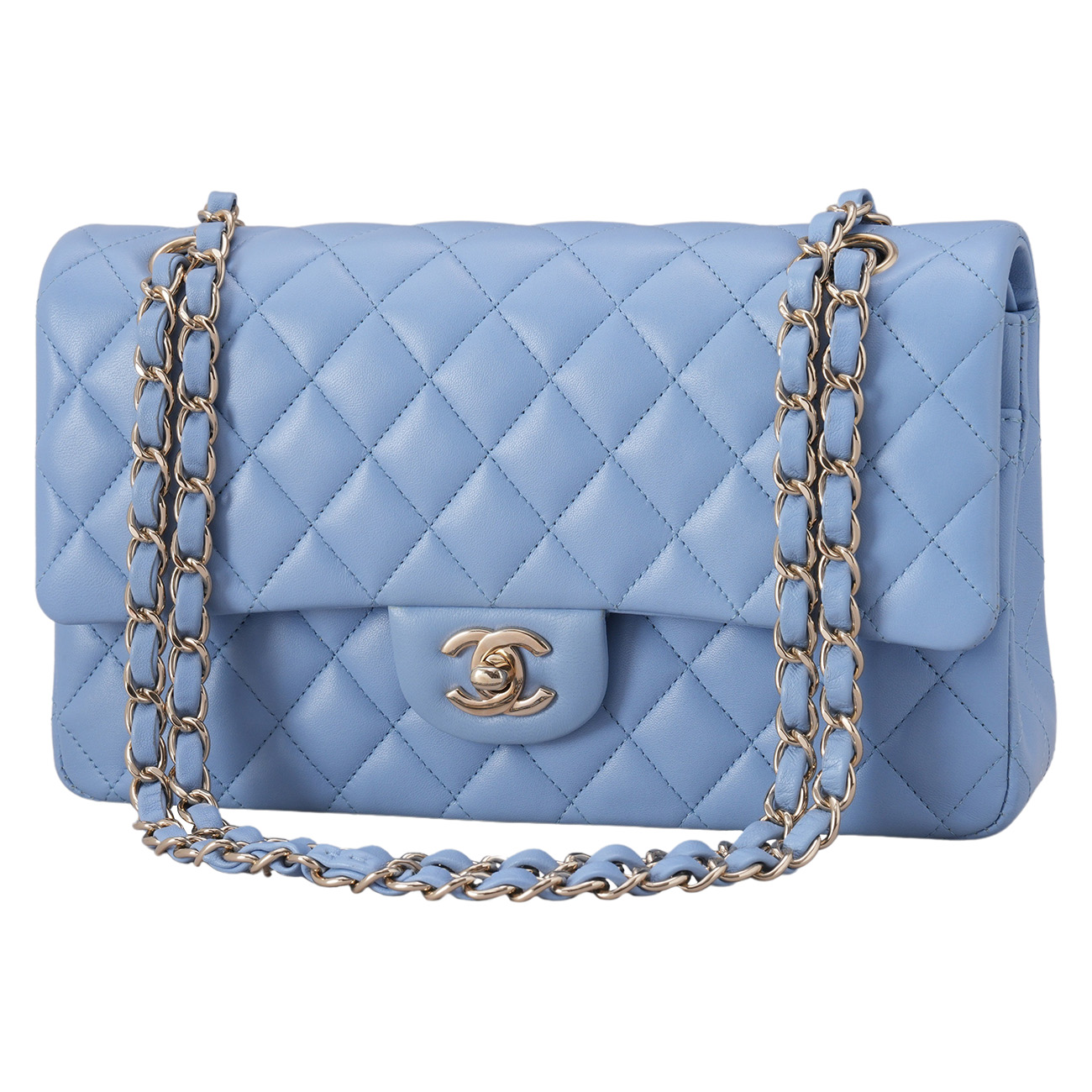 CHANEL(USED)샤넬 램스킨 클래식 미듐 플랩백