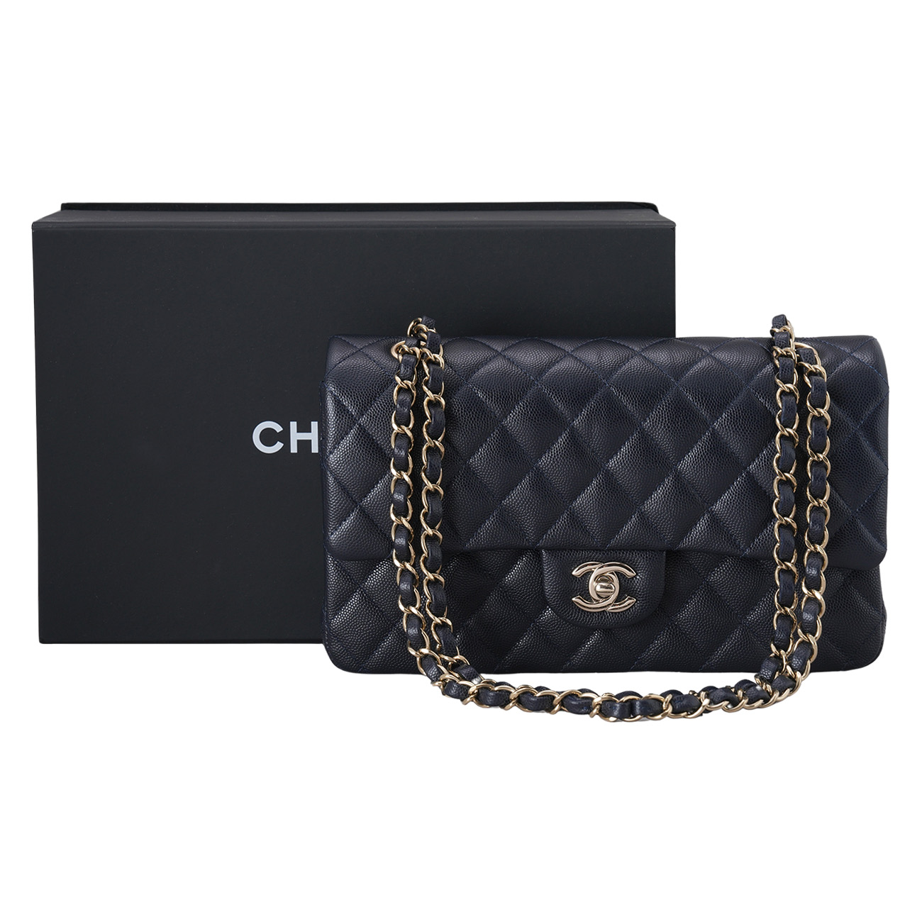 CHANEL(USED)샤넬 캐비어 클래식 미듐 플랩백