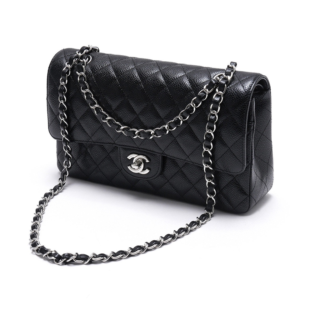 CHANEL(USED)샤넬 캐비어 클래식 미듐 플랩백