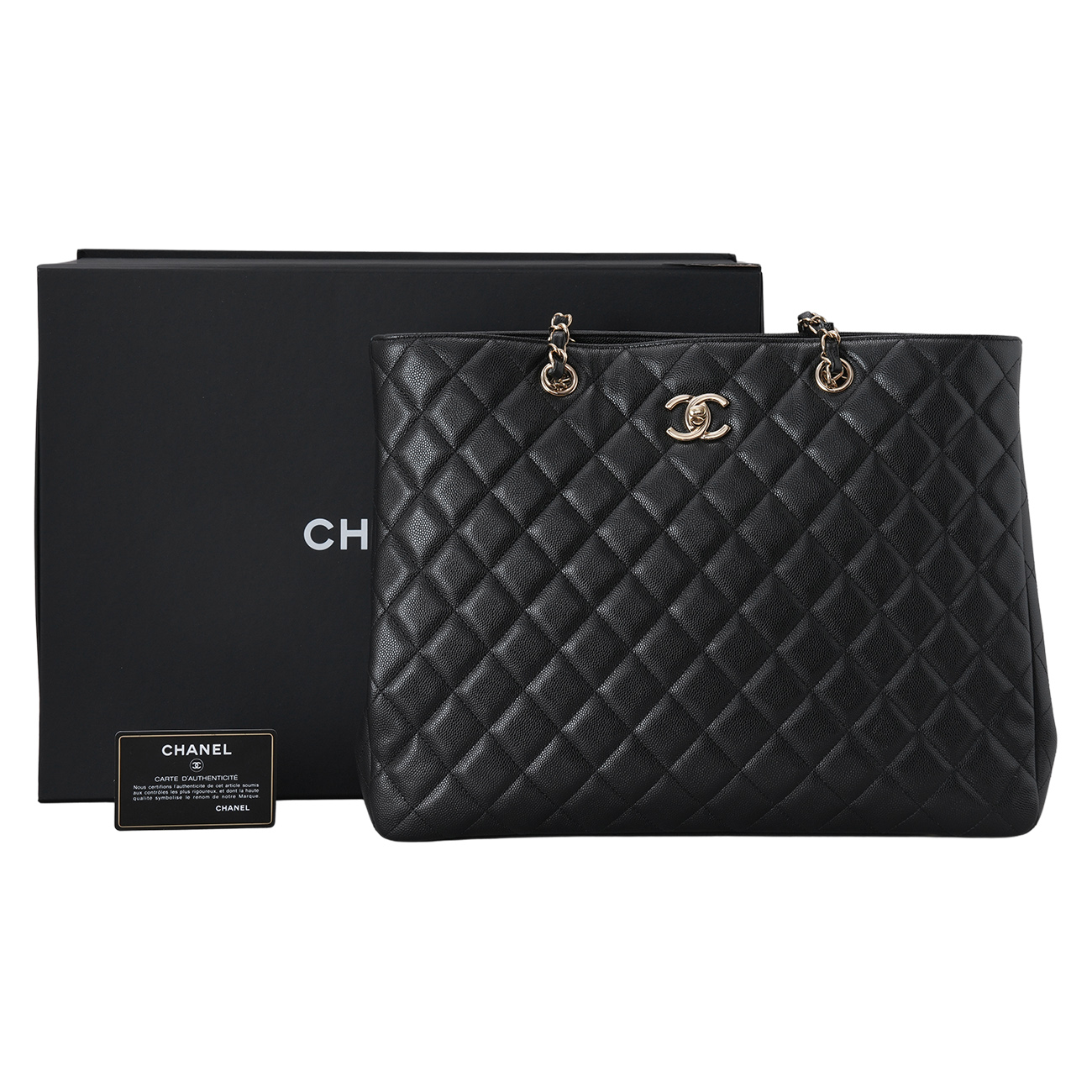CHANEL(USED)샤넬 A91046 캐비어 타임리스 쇼퍼백