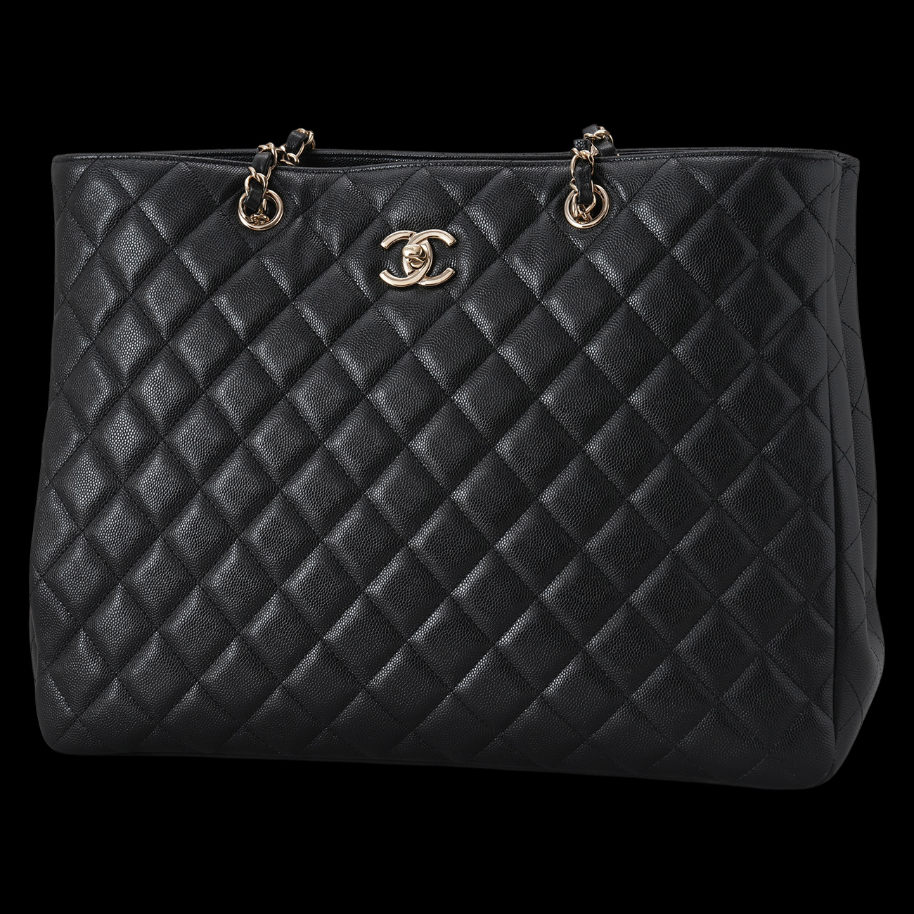 CHANEL(USED)샤넬 A91046 캐비어 타임리스 쇼퍼백