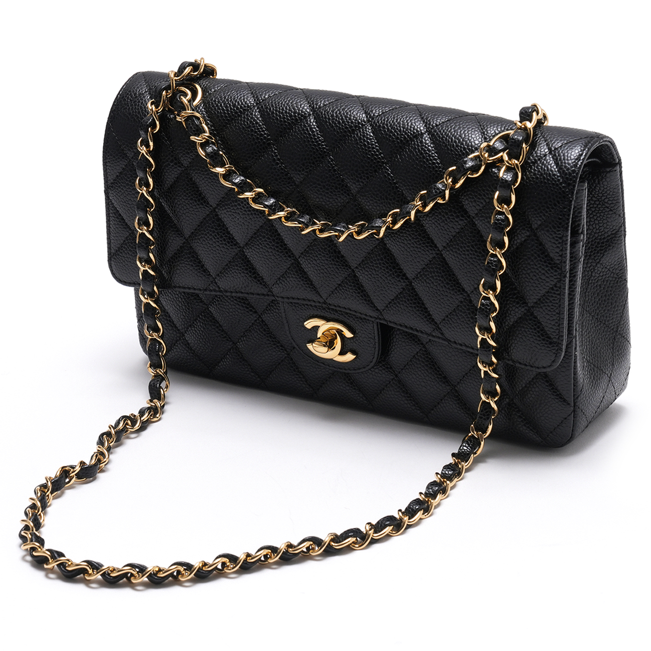 CHANEL(USED)샤넬 캐비어 클래식 미듐 플랩백