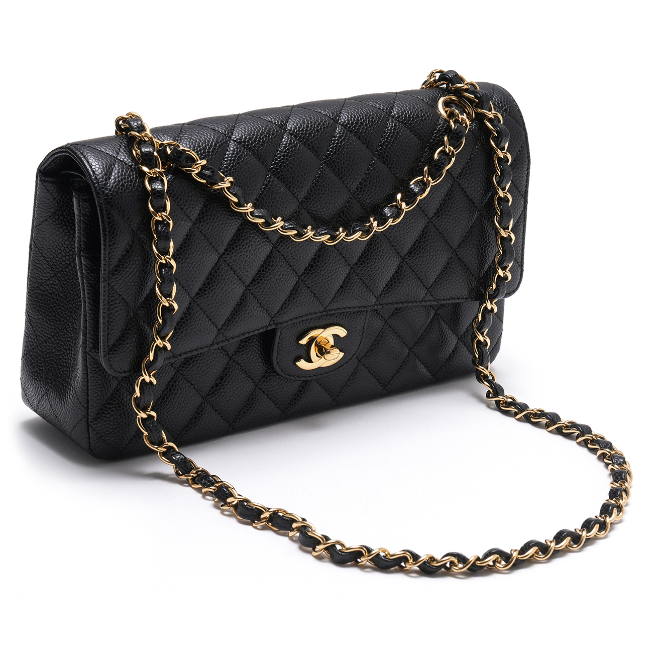 CHANEL(USED)샤넬 캐비어 클래식 미듐 플랩백