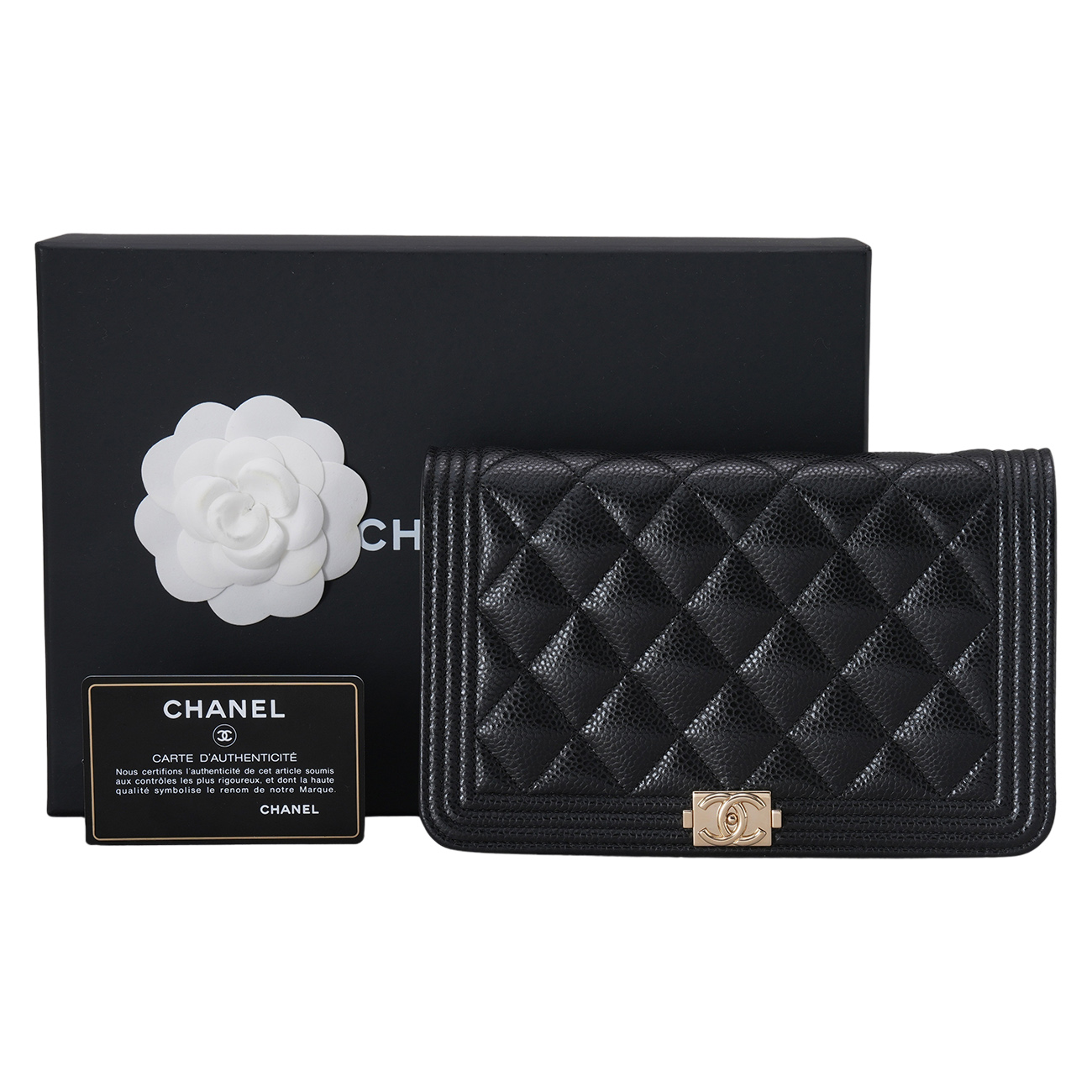 CHANEL(USED)샤넬 캐비어 보이샤넬 WOC