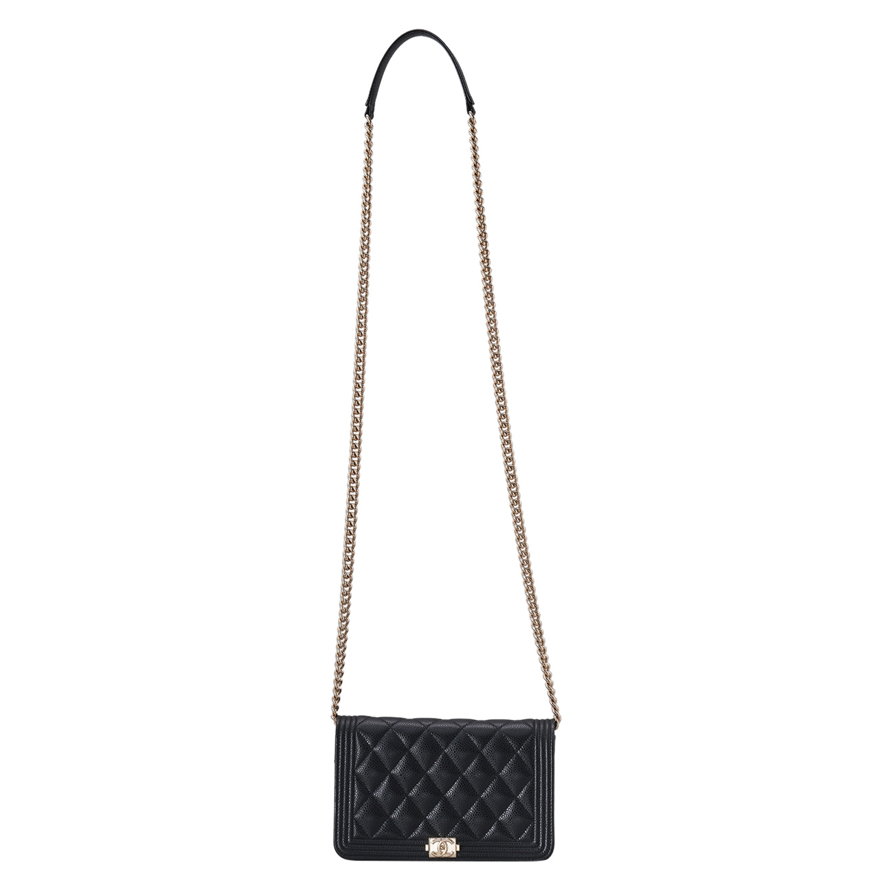 CHANEL(USED)샤넬 캐비어 보이샤넬 WOC