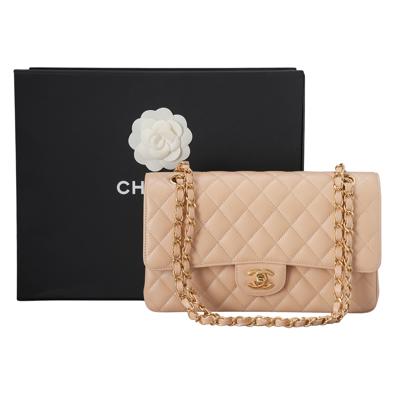 CHANEL(USED)샤넬 캐비어 클래식 미듐 플랩백