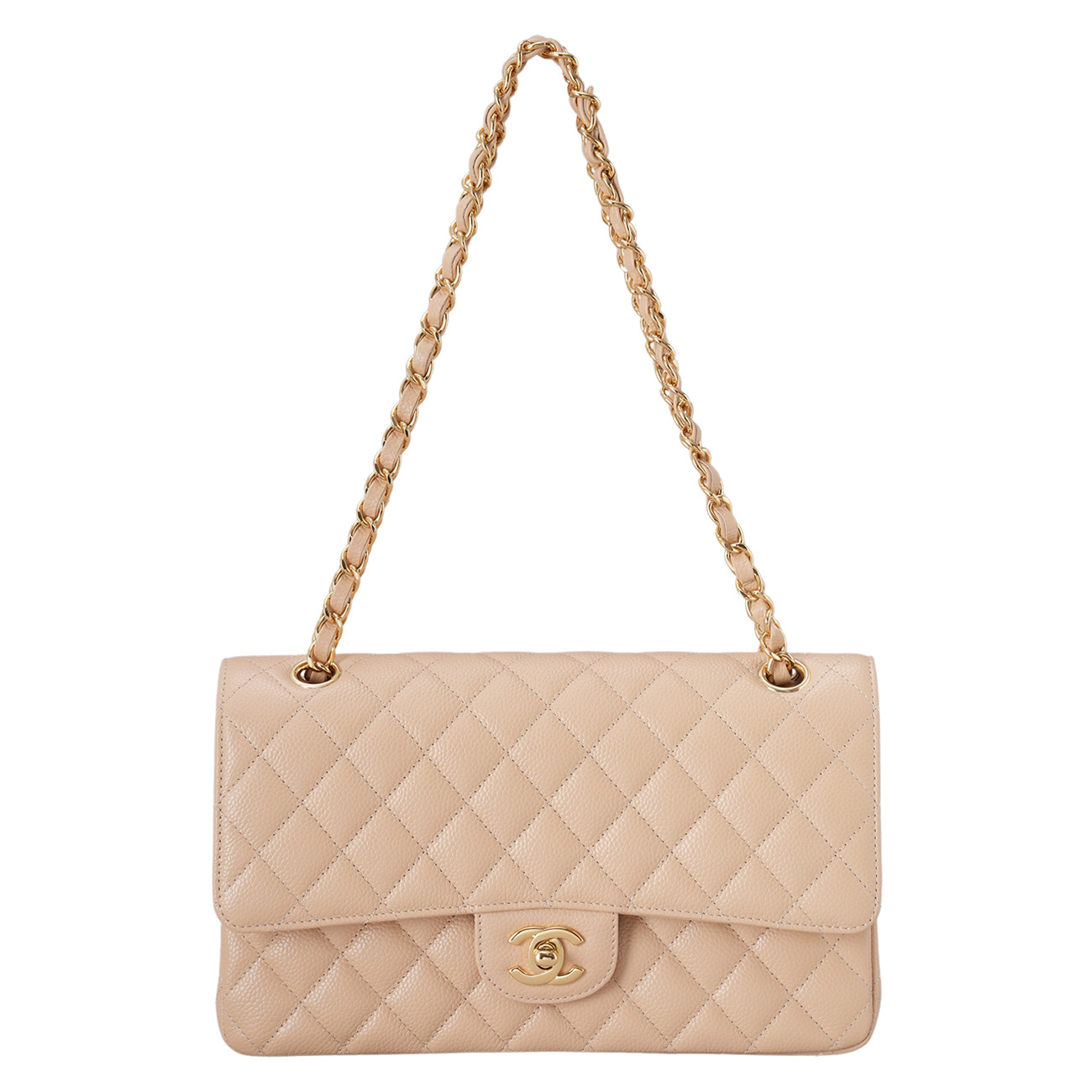 CHANEL(USED)샤넬 캐비어 클래식 미듐 플랩백