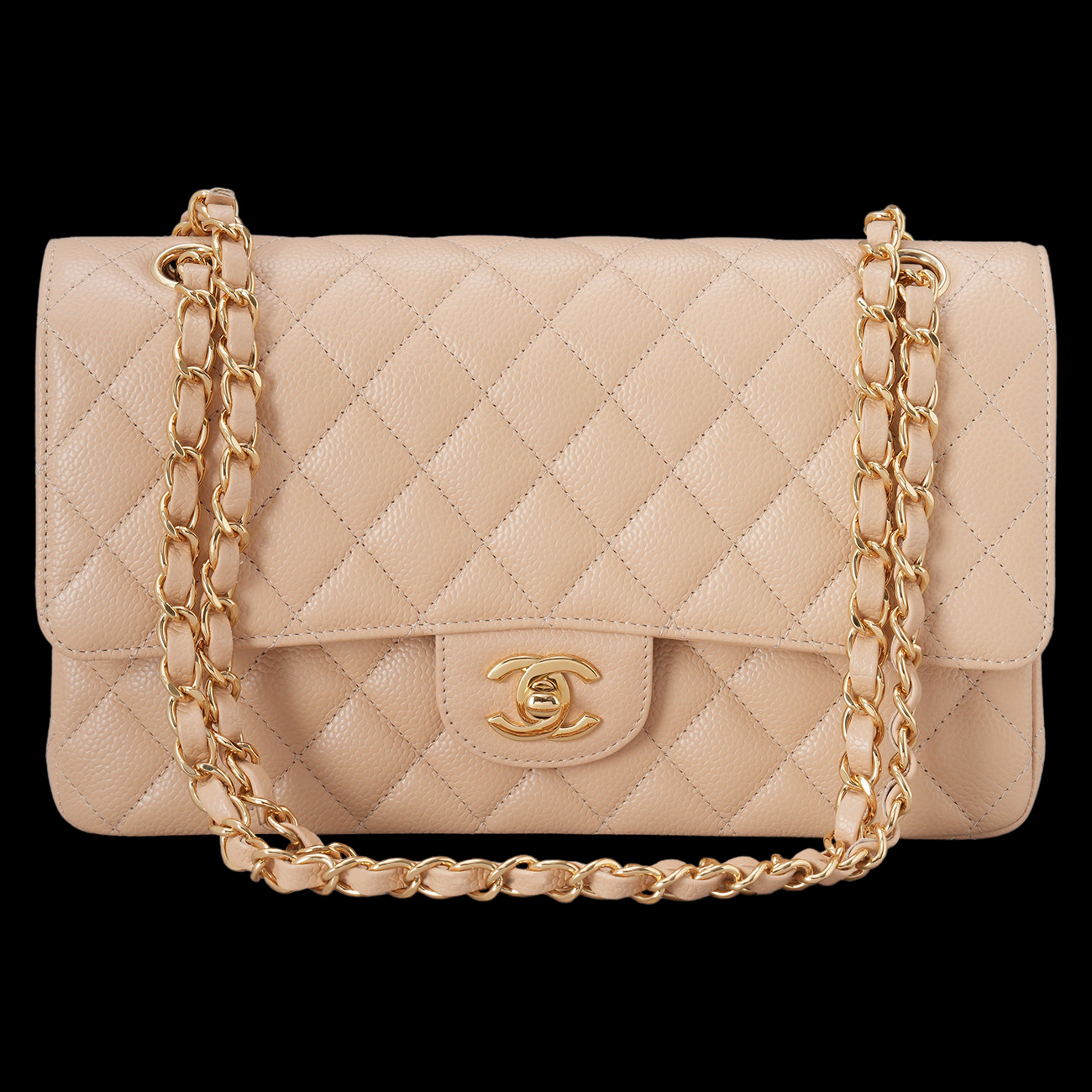 CHANEL(USED)샤넬 캐비어 클래식 미듐 플랩백
