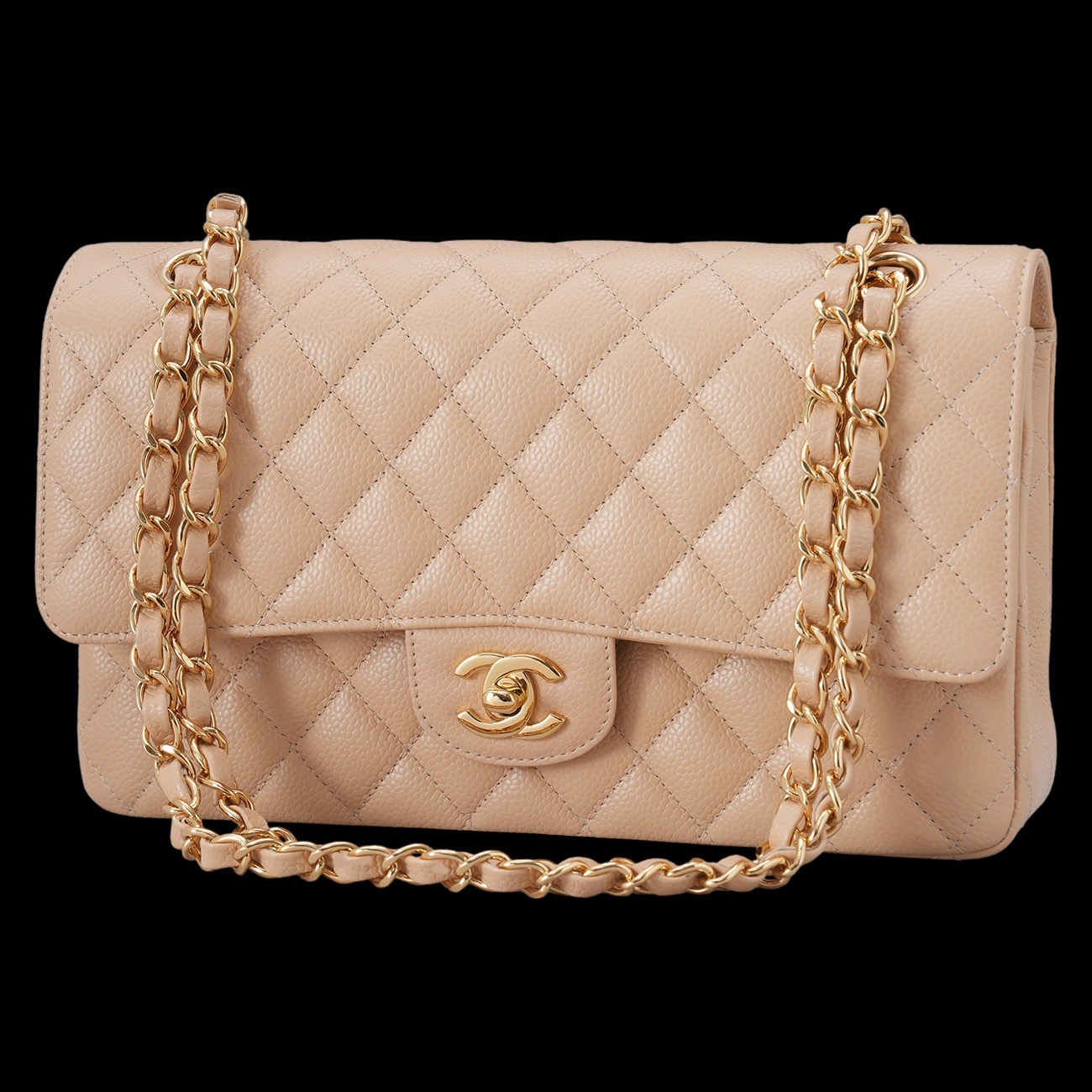 CHANEL(USED)샤넬 캐비어 클래식 미듐 플랩백