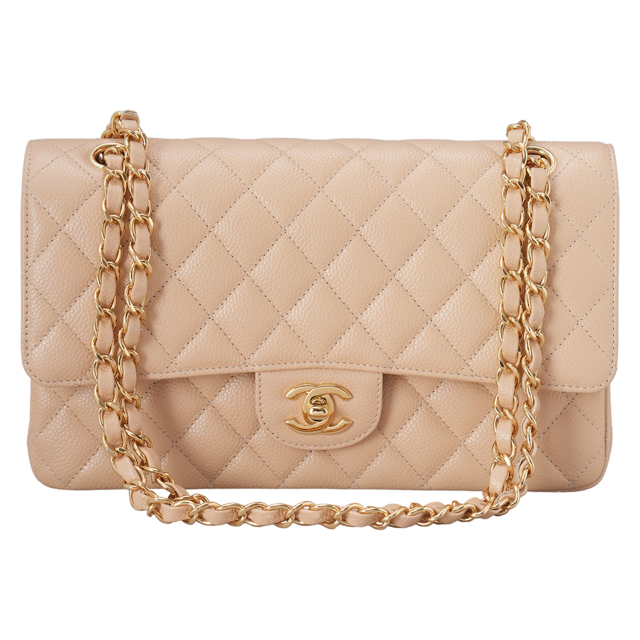 CHANEL(USED)샤넬 캐비어 클래식 미듐 플랩백