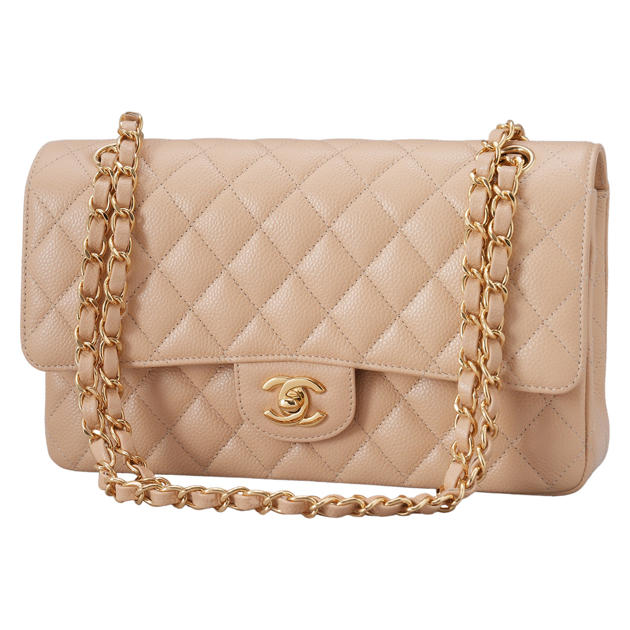 CHANEL(USED)샤넬 캐비어 클래식 미듐 플랩백