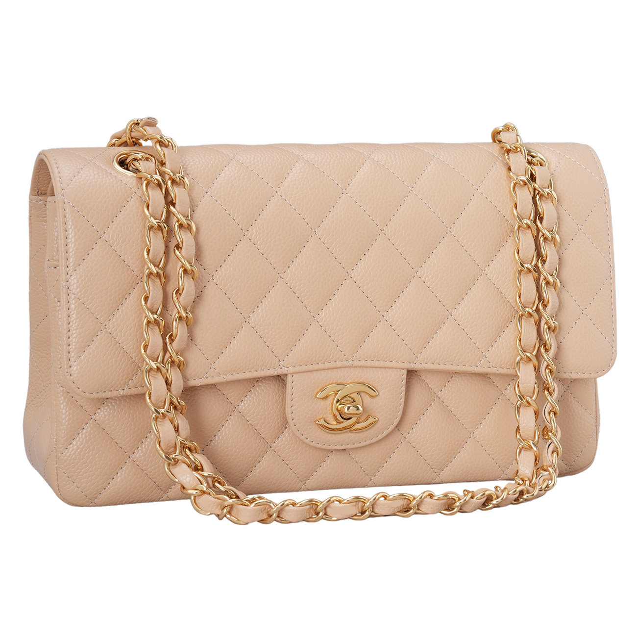 CHANEL(USED)샤넬 캐비어 클래식 미듐 플랩백