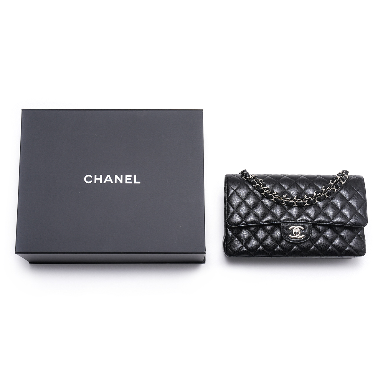 CHANEL(USED)샤넬 캐비어 클래식 미듐 플랩백