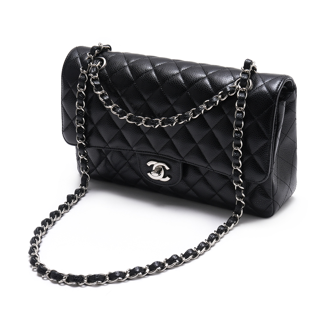 CHANEL(USED)샤넬 캐비어 클래식 미듐 플랩백