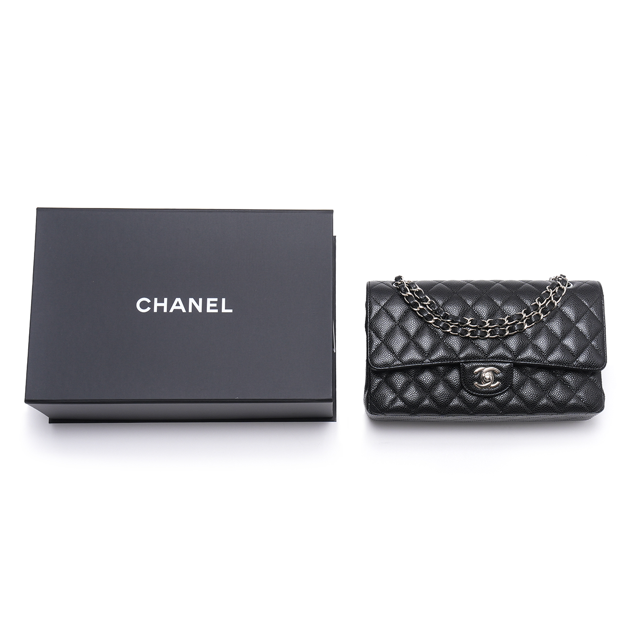 CHANEL(USED)샤넬 캐비어 클래식 미듐 플랩백