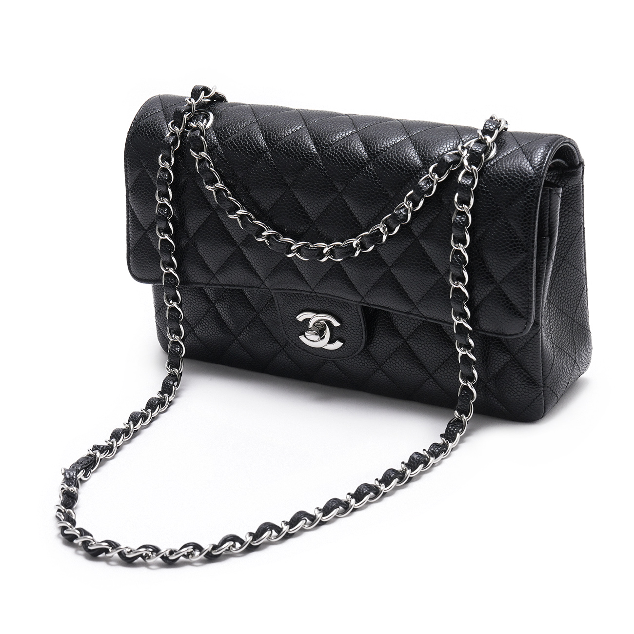 CHANEL(USED)샤넬 캐비어 클래식 미듐 플랩백