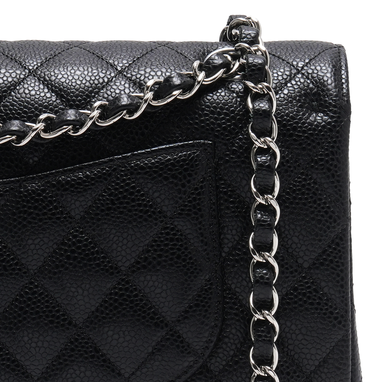 CHANEL(USED)샤넬 캐비어 클래식 미듐 플랩백