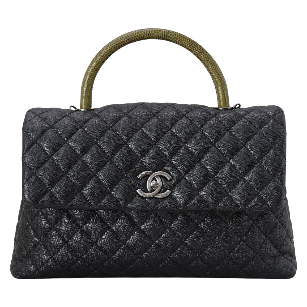 CHANEL(USED)샤넬 캐비어 코코핸들 라지