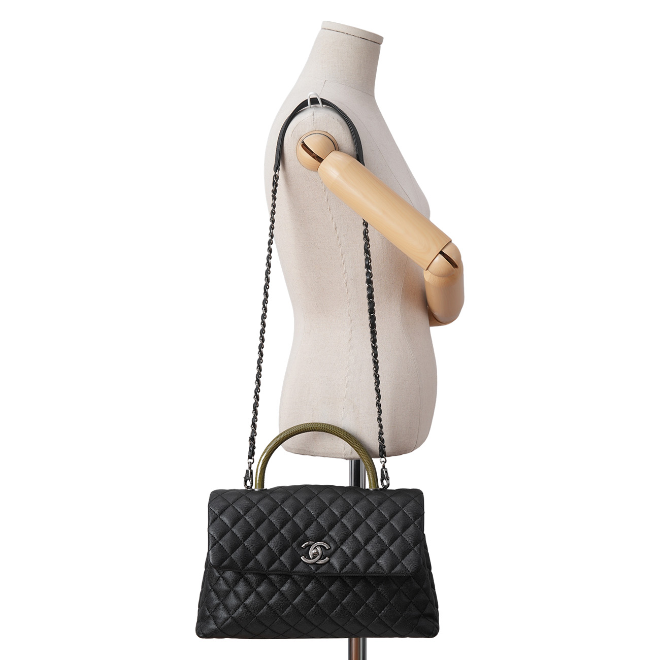 CHANEL(USED)샤넬 캐비어 코코핸들 라지