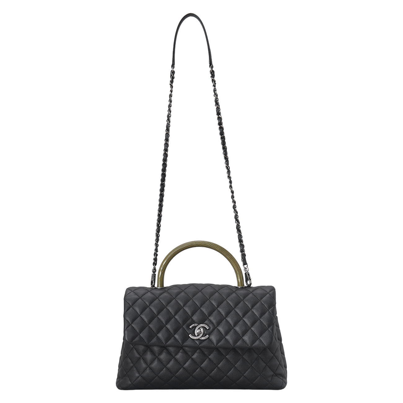 CHANEL(USED)샤넬 캐비어 코코핸들 라지