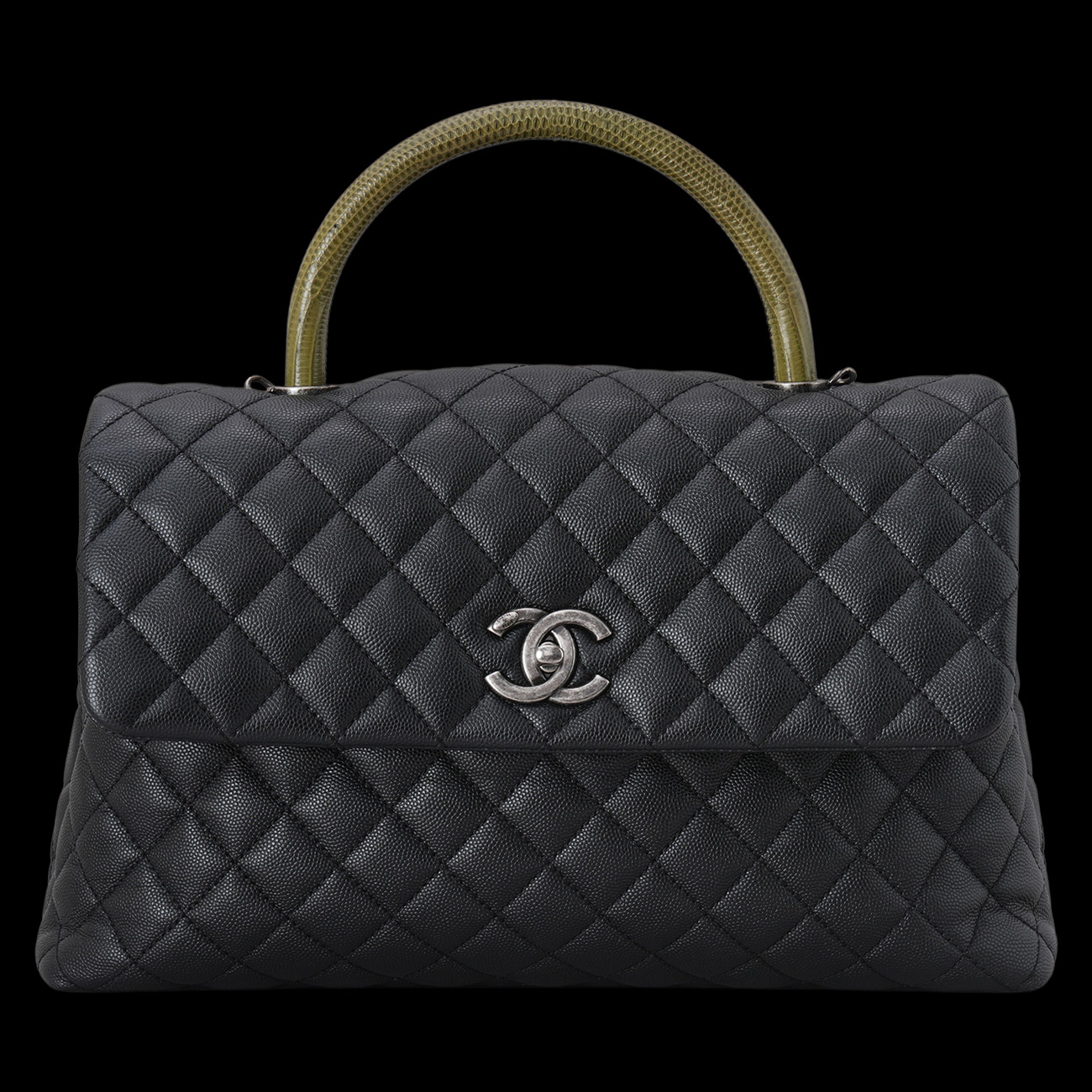 CHANEL(USED)샤넬 캐비어 코코핸들 라지