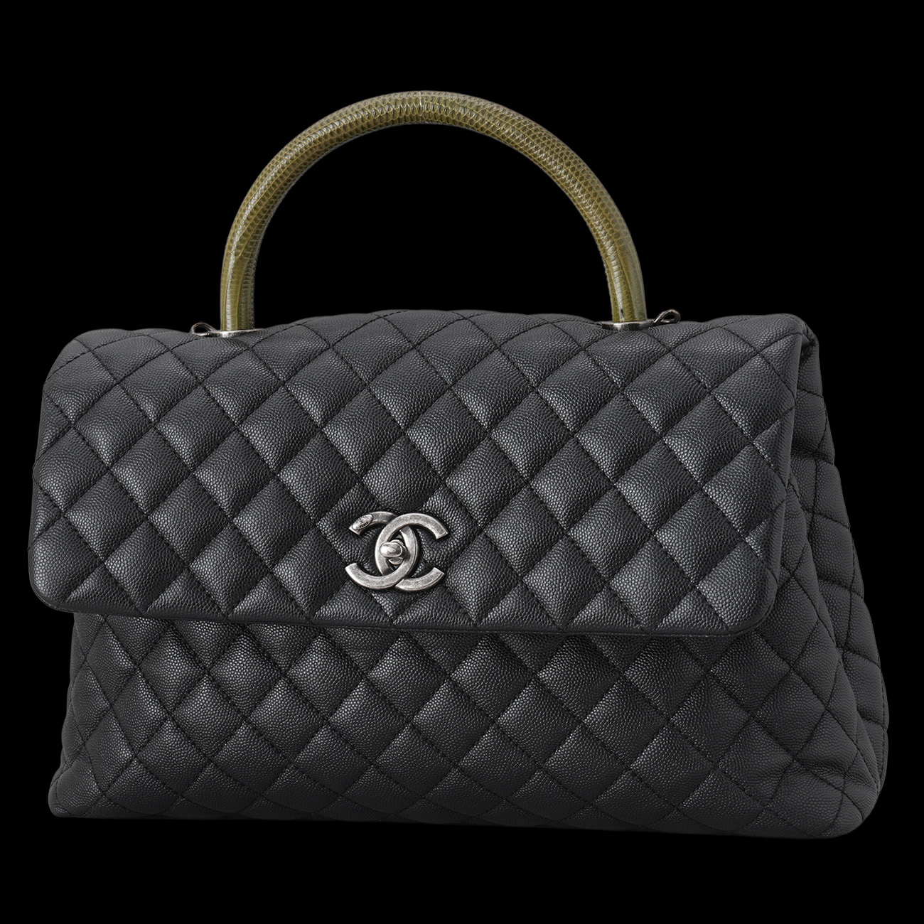 CHANEL(USED)샤넬 캐비어 코코핸들 라지