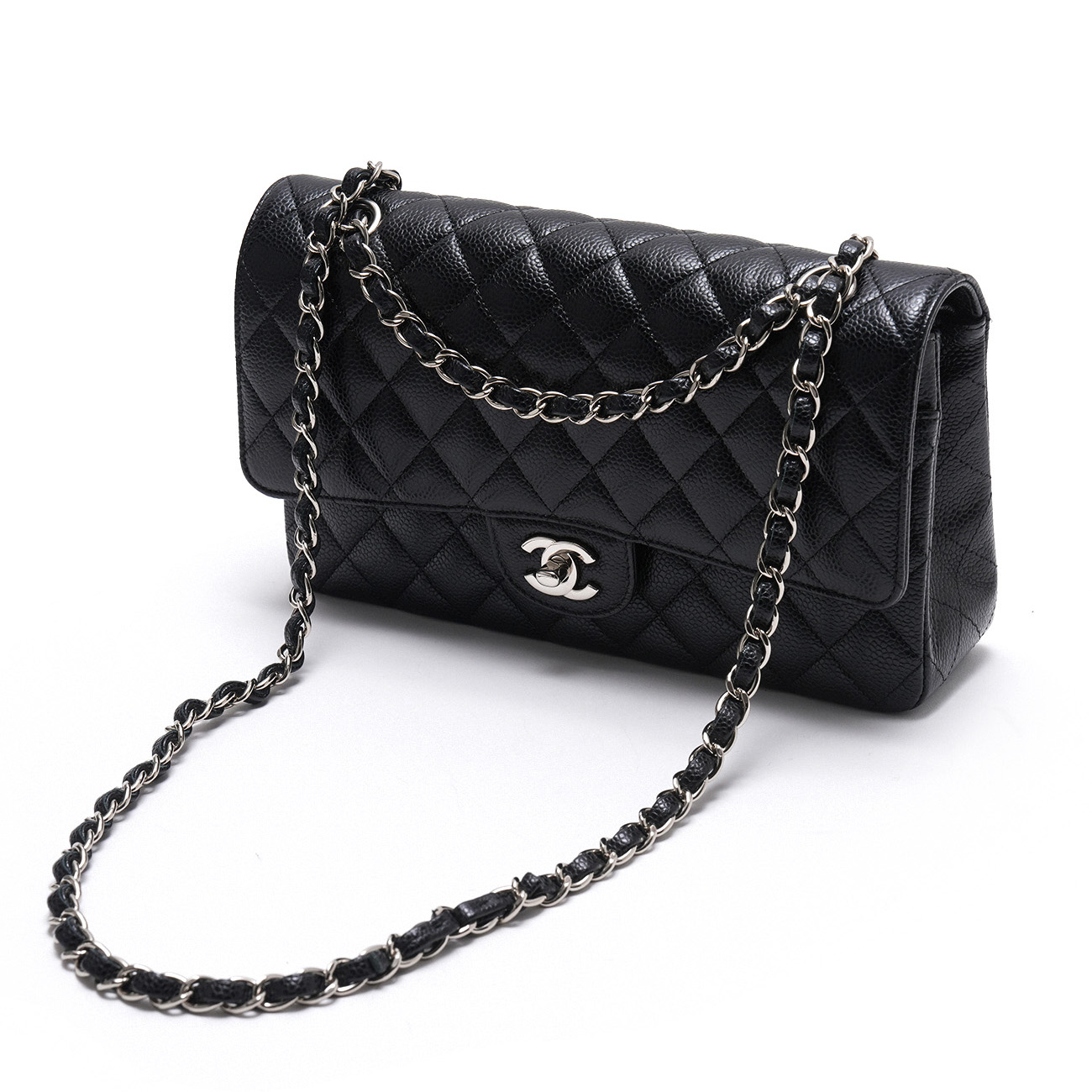 CHANEL(USED)샤넬 캐비어 클래식 미듐 플랩백