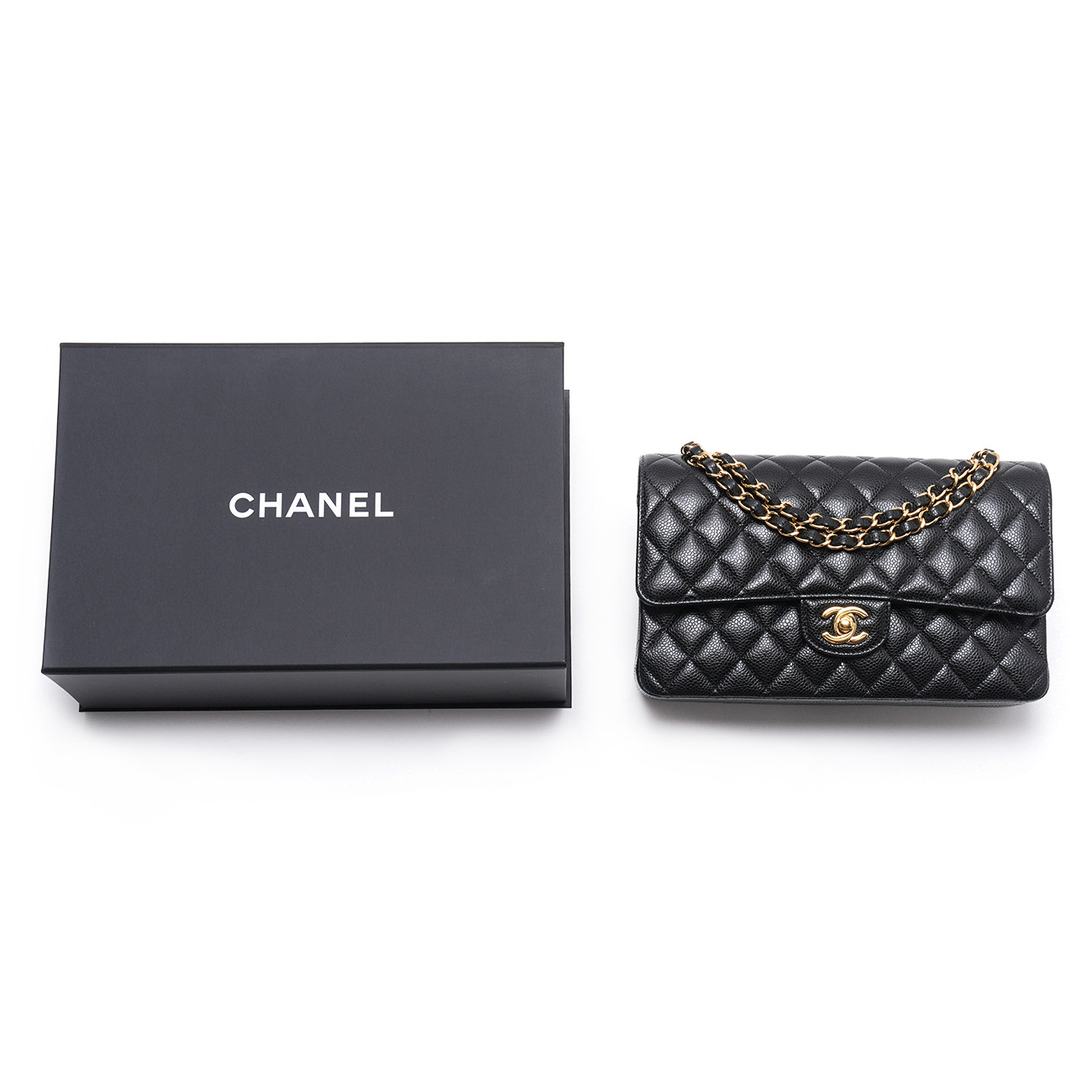 CHANEL(USED)샤넬 캐비어 클래식 미듐 플랩백