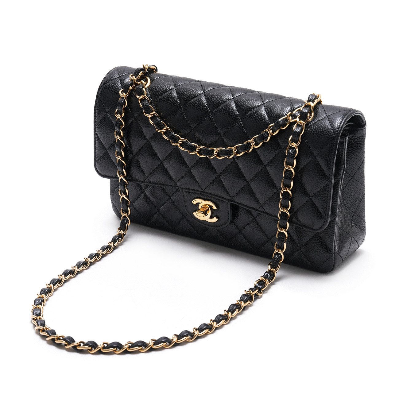CHANEL(USED)샤넬 캐비어 클래식 미듐 플랩백