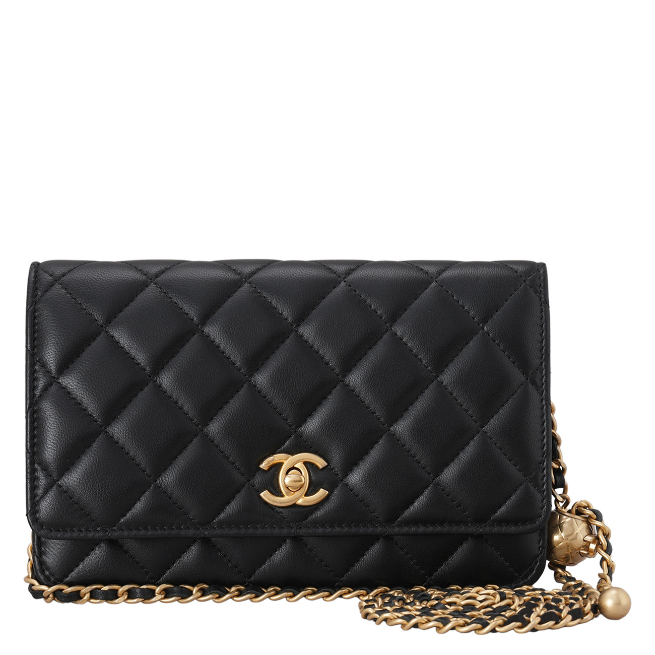 CHANEL(USED)샤넬 램스킨 골든볼 WOC