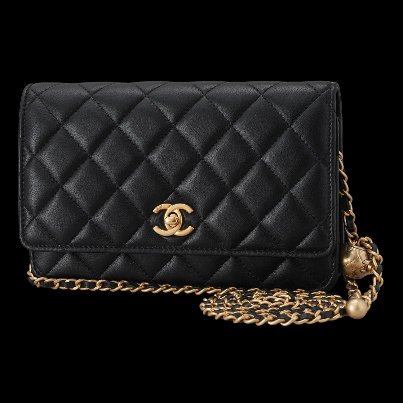 CHANEL(USED)샤넬 램스킨 골든볼 WOC