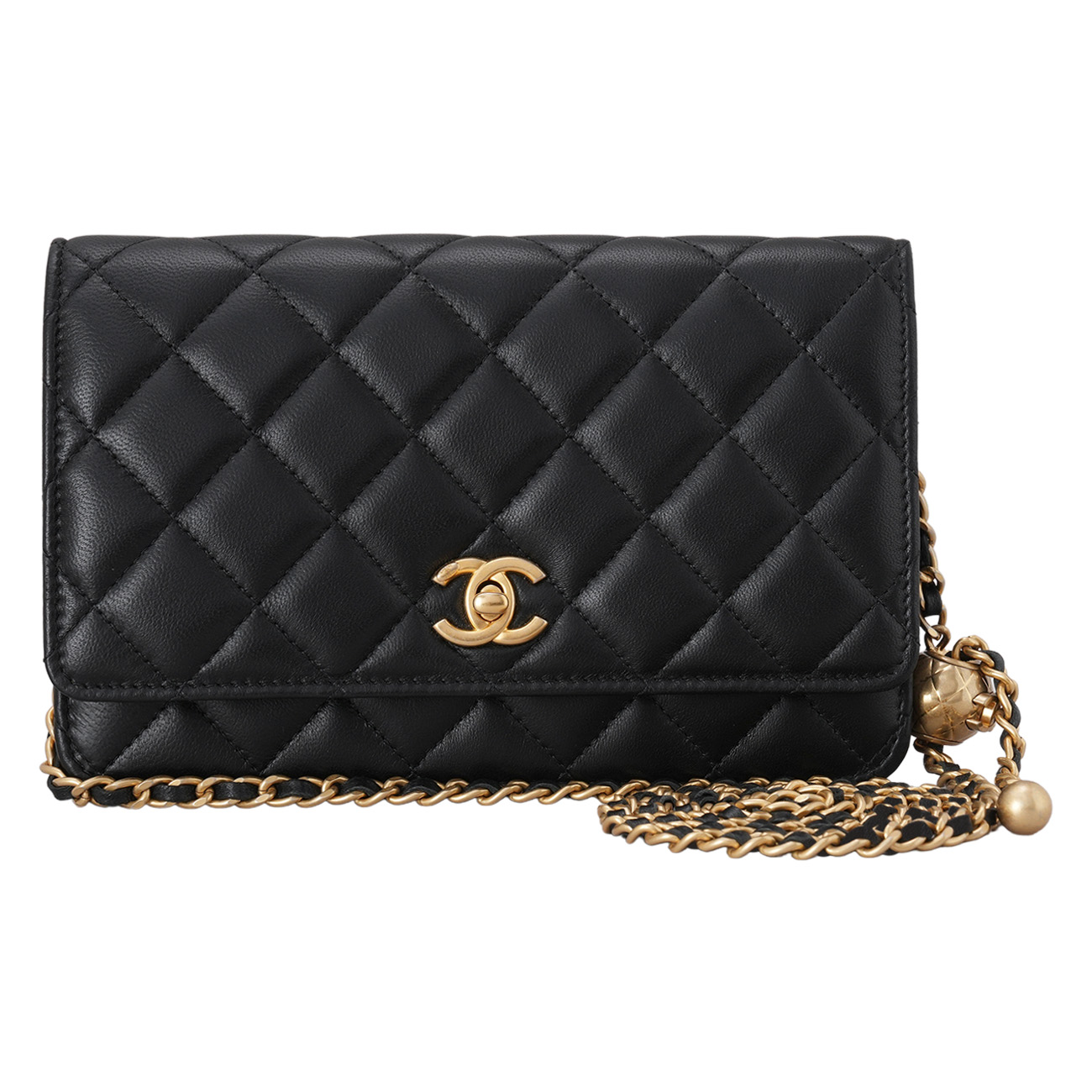 CHANEL(USED)샤넬 램스킨 골든볼 WOC