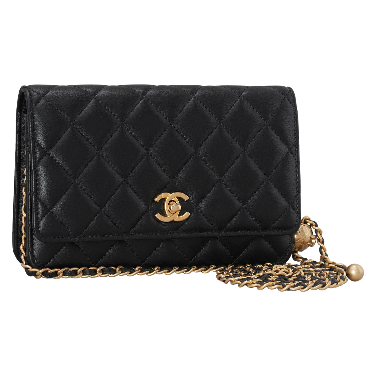 CHANEL(USED)샤넬 램스킨 골든볼 WOC