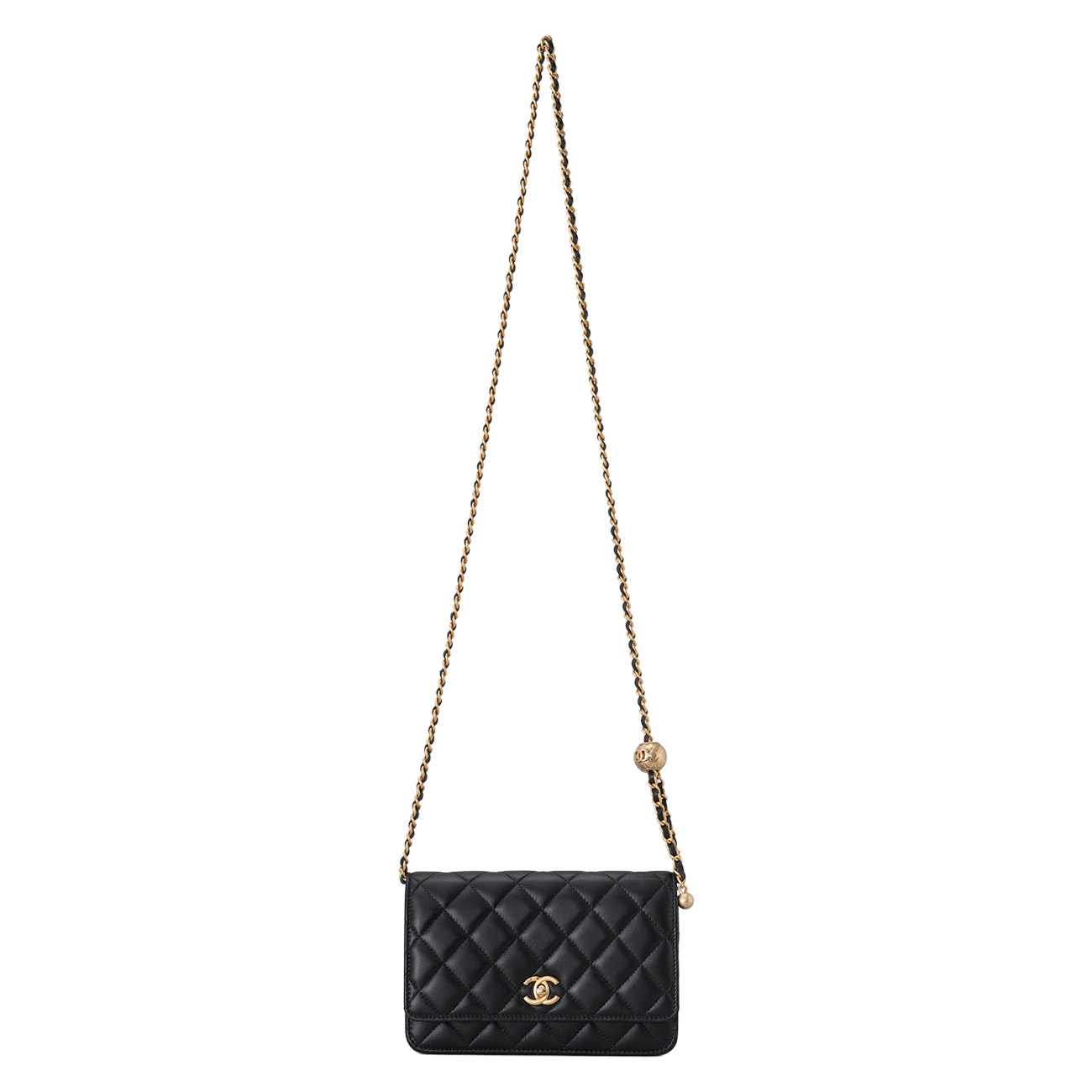 CHANEL(USED)샤넬 램스킨 골든볼 WOC