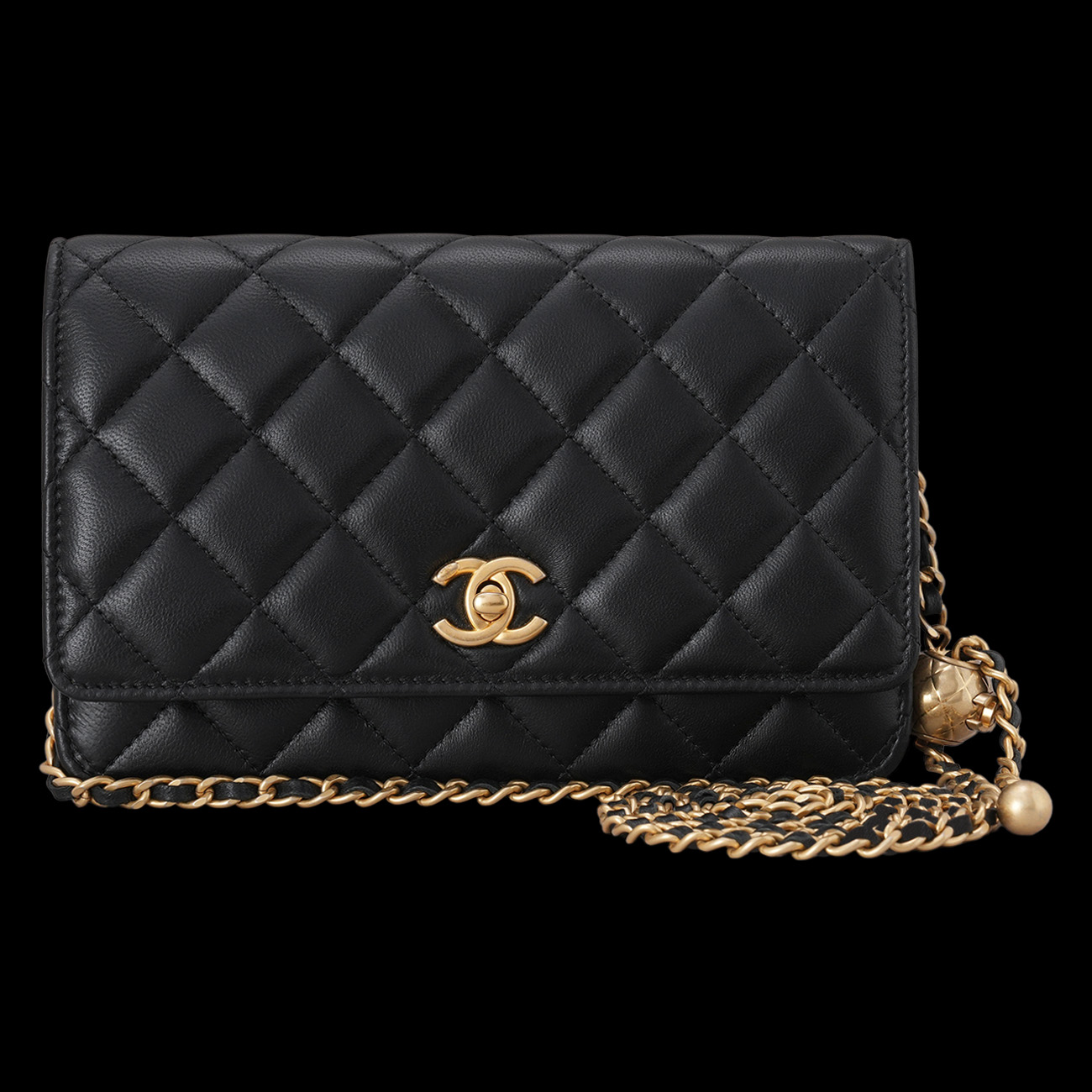 CHANEL(USED)샤넬 램스킨 골든볼 WOC
