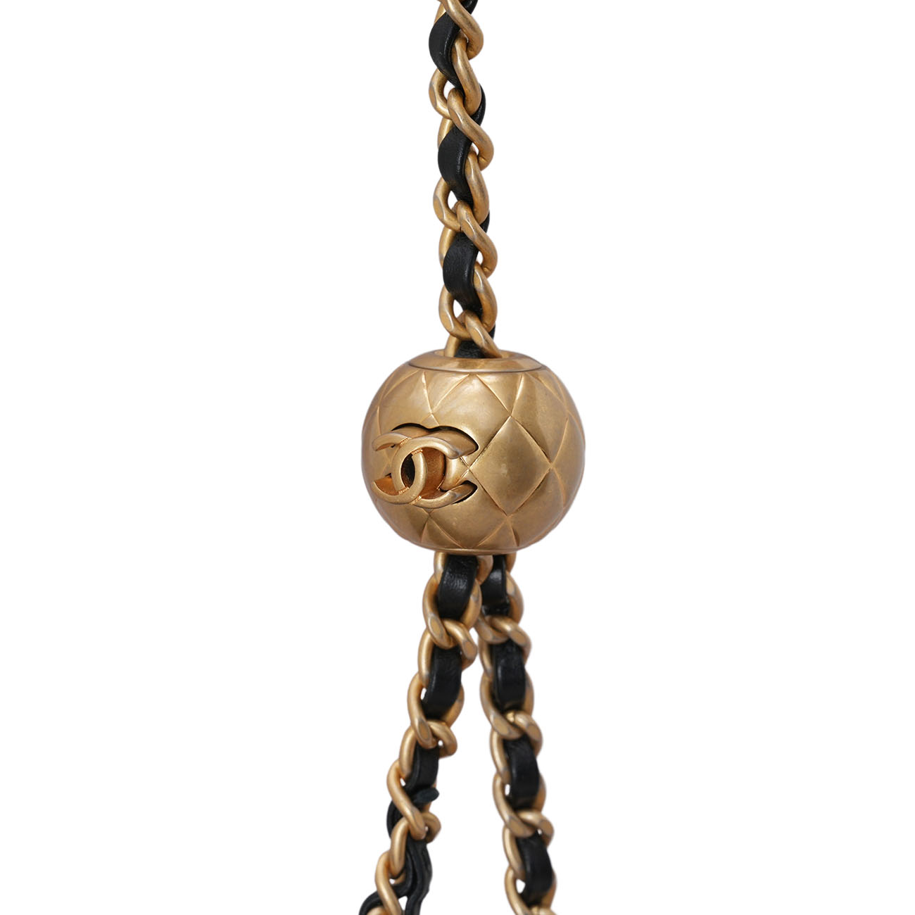 CHANEL(USED)샤넬 램스킨 뉴미니 골든볼 크로스백