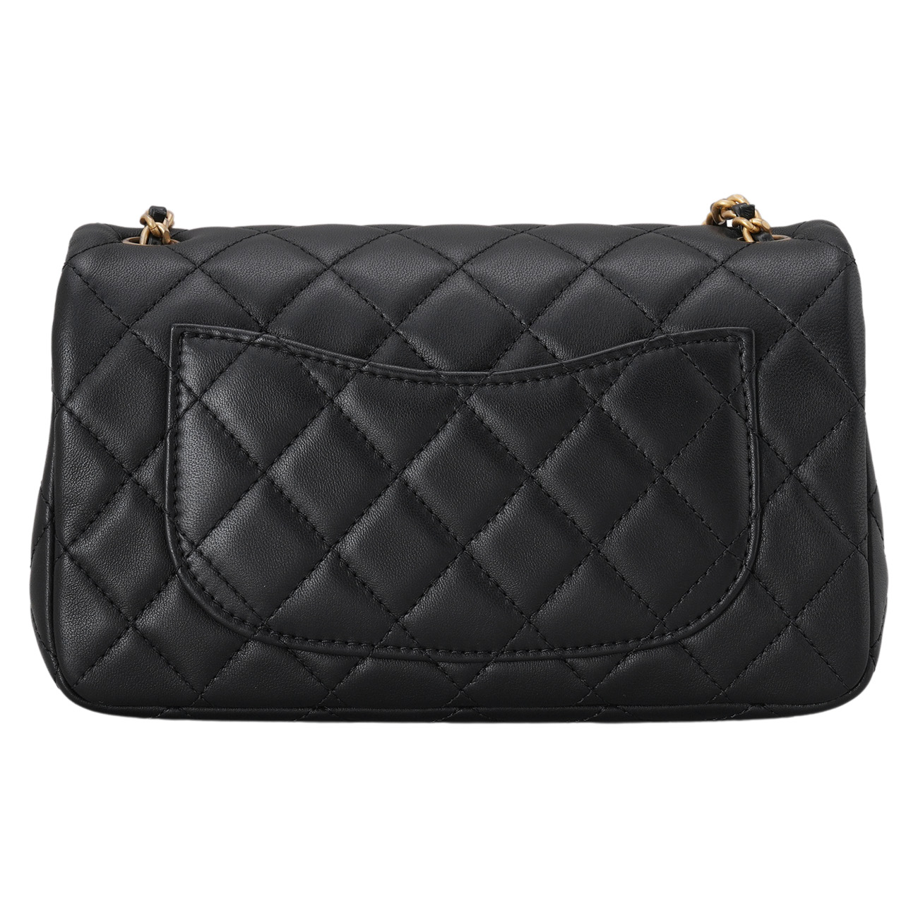 CHANEL(USED)샤넬 램스킨 뉴미니 골든볼 크로스백