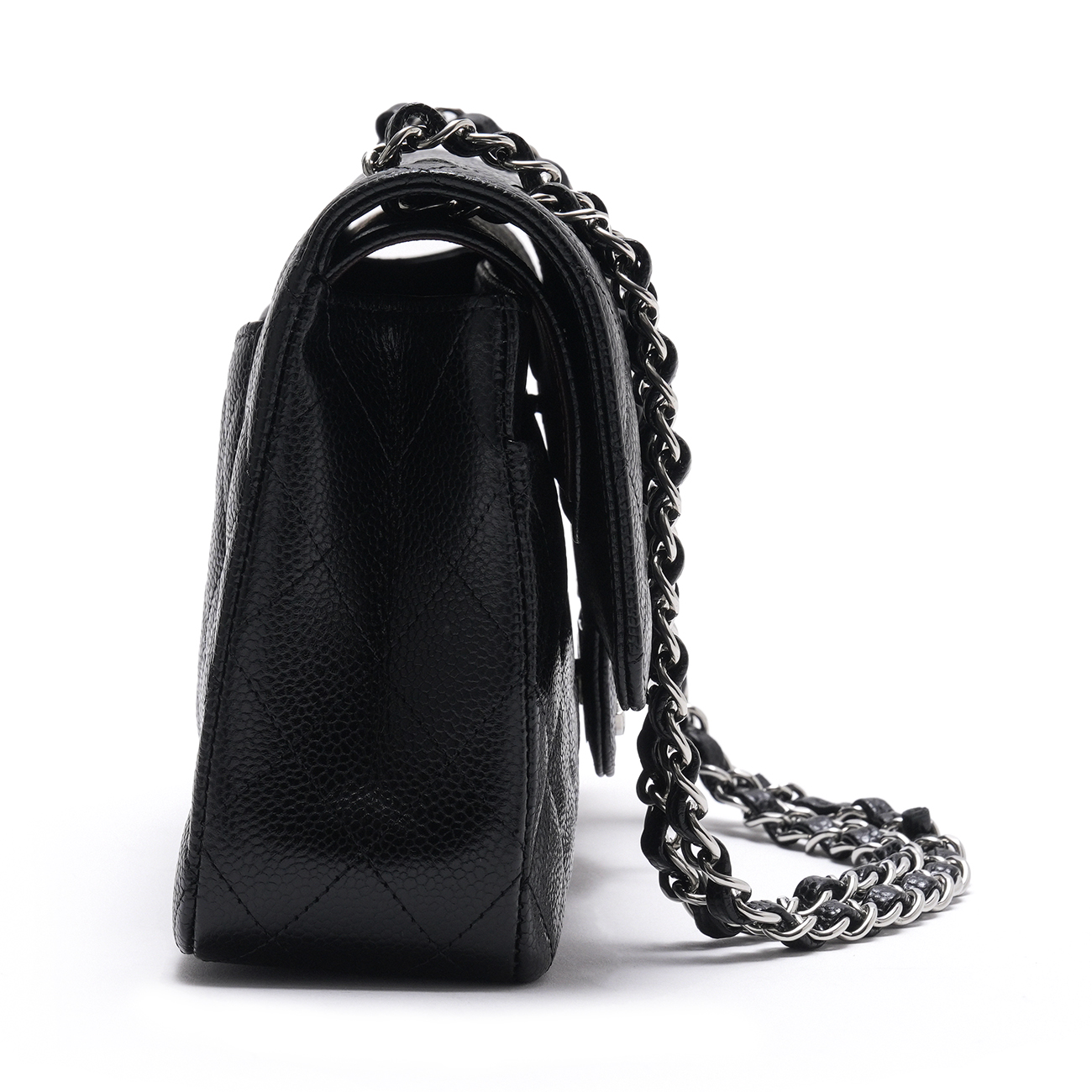 CHANEL(USED)샤넬 A01112 캐비어 클래식 미듐 플랩백