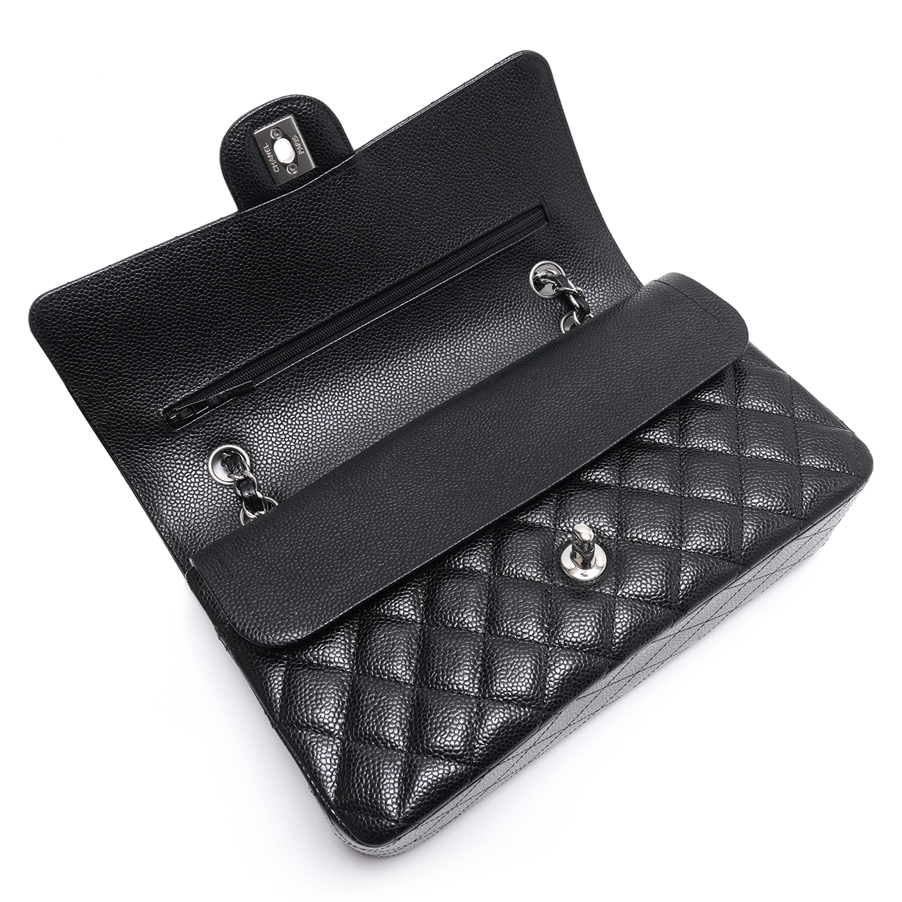 CHANEL(USED)샤넬 A01112 캐비어 클래식 미듐 플랩백