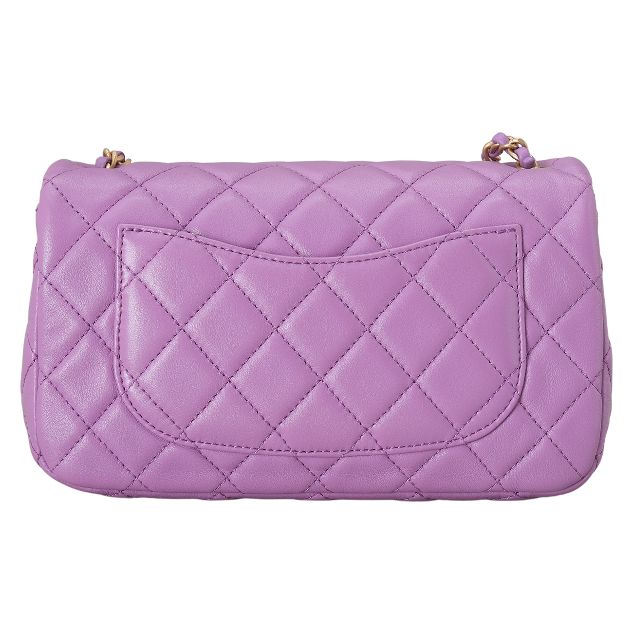 CHANEL(USED)샤넬 램스킨 뉴미니 골든볼 크로스백