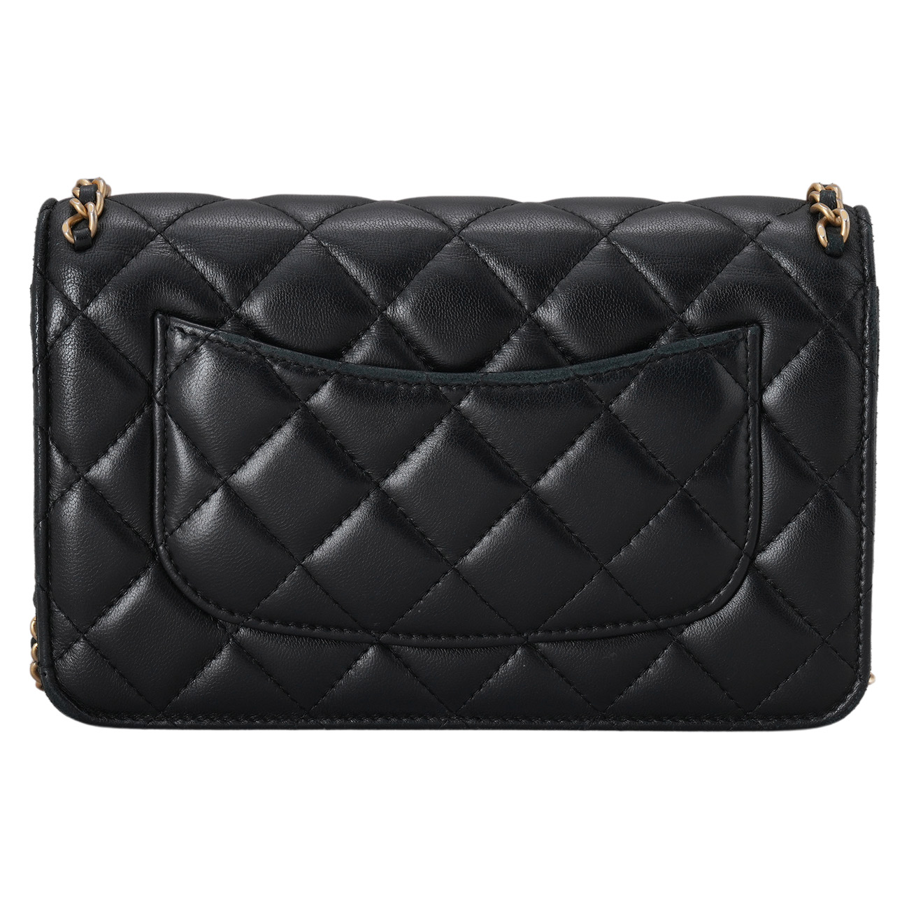 CHANEL(USED)샤넬 시즌 램스킨 체인 WOC