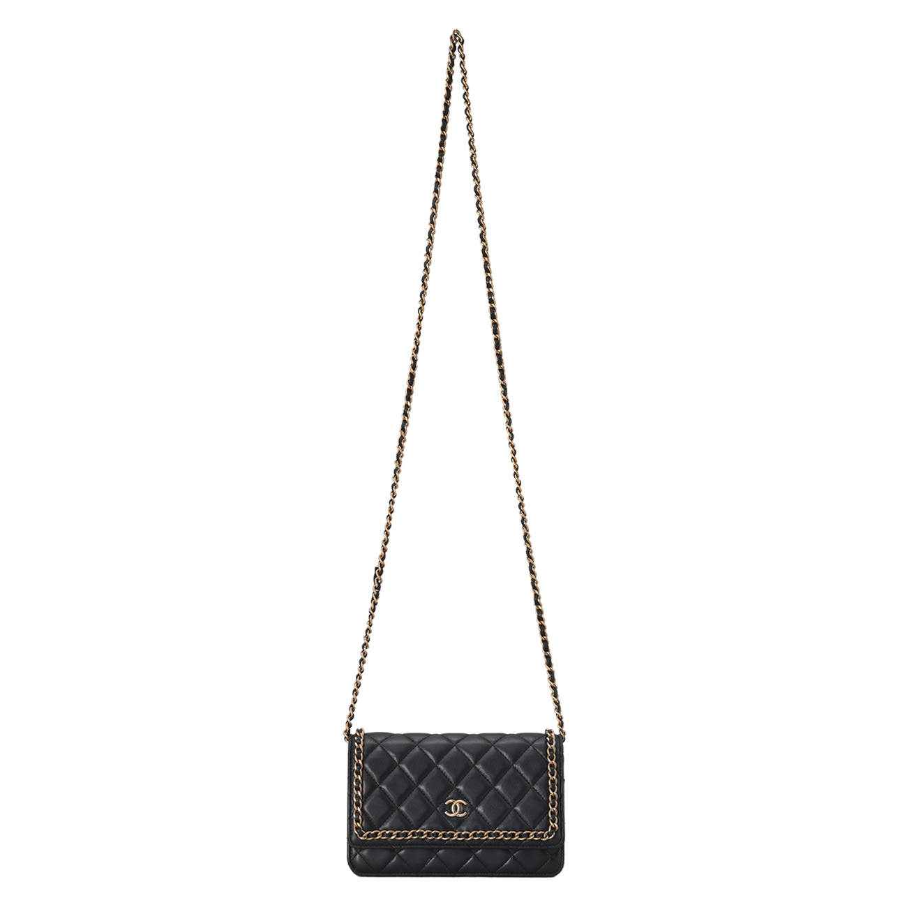 CHANEL(USED)샤넬 시즌 램스킨 체인 WOC