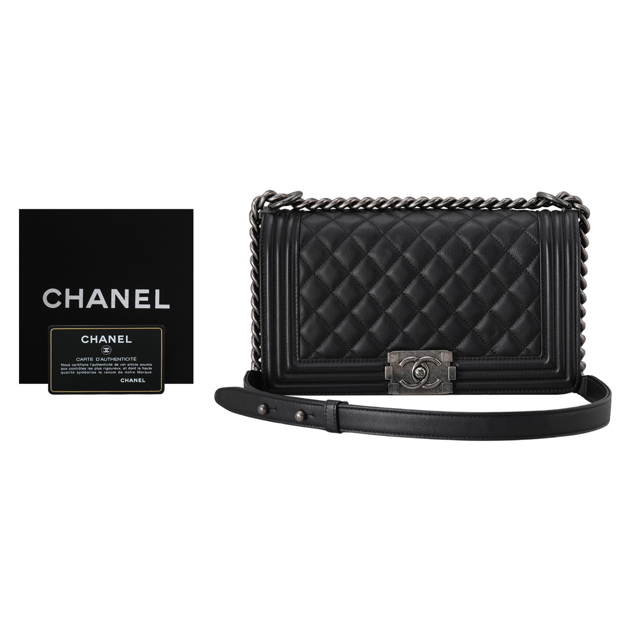 CHANEL(USED)샤넬 보이샤넬 미듐 플랩백