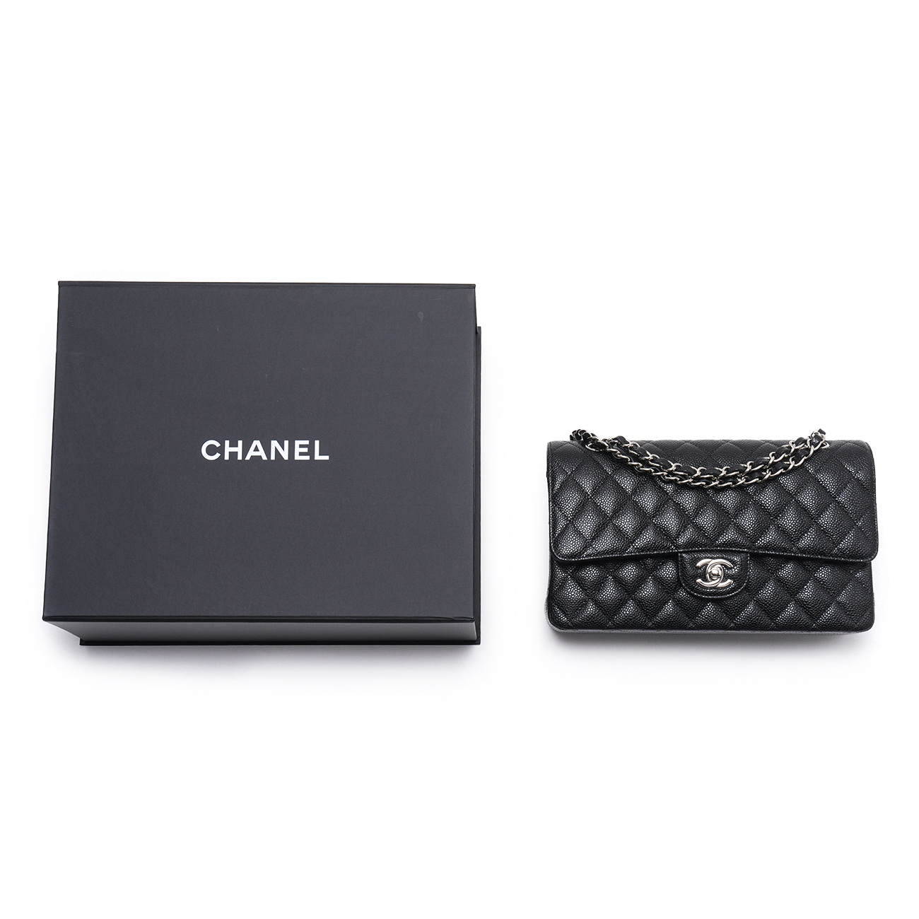 CHANEL(USED)샤넬 캐비어 클래식 미듐 플랩백