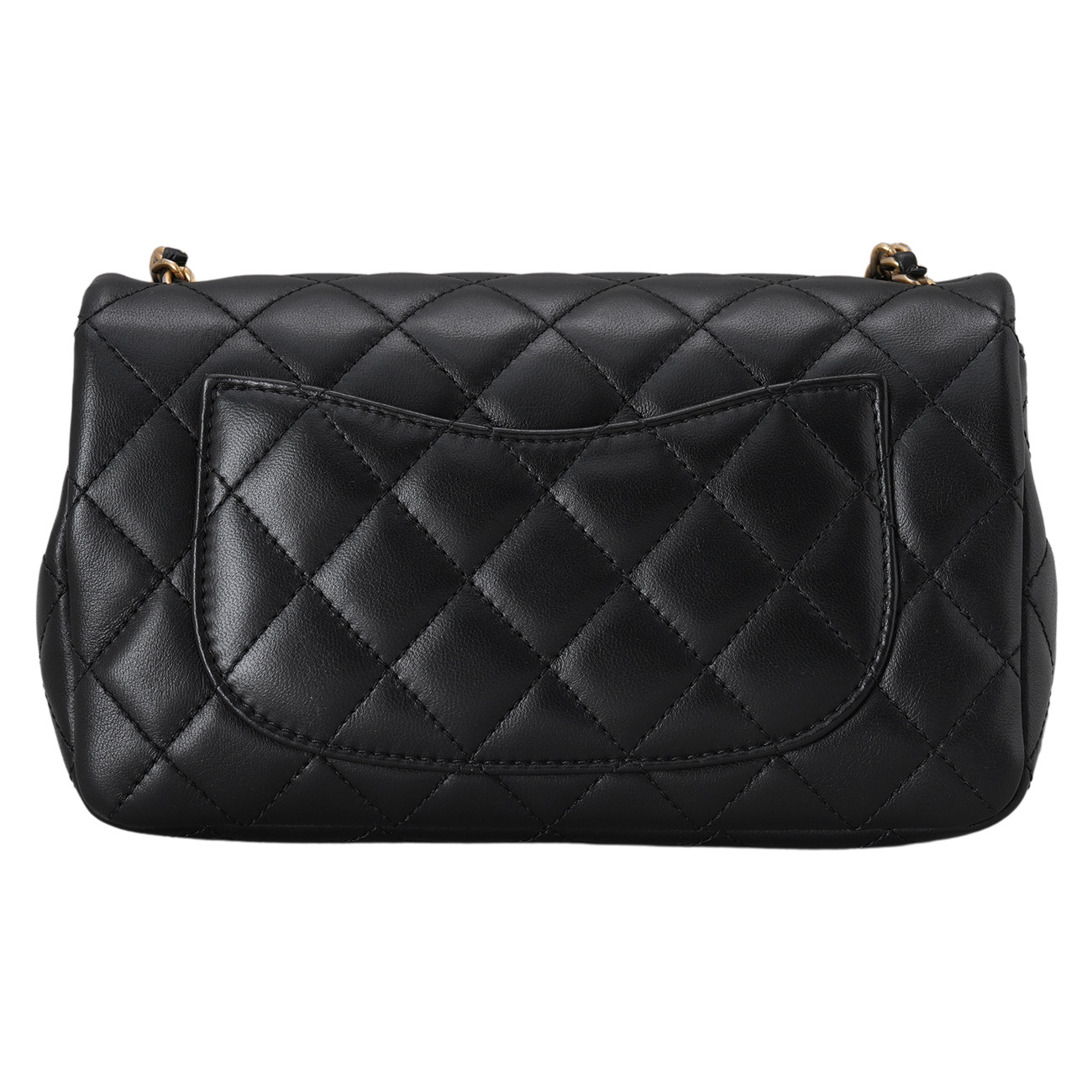 CHANEL(USED)샤넬 시즌 램스킨 프릴장식 뉴미니 크로스백