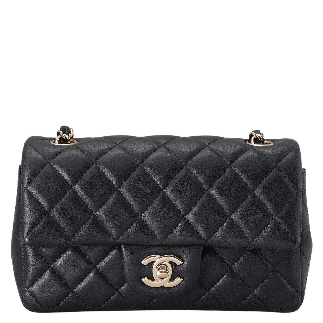 CHANEL(USED)샤넬 램스킨 뉴미니 크로스백