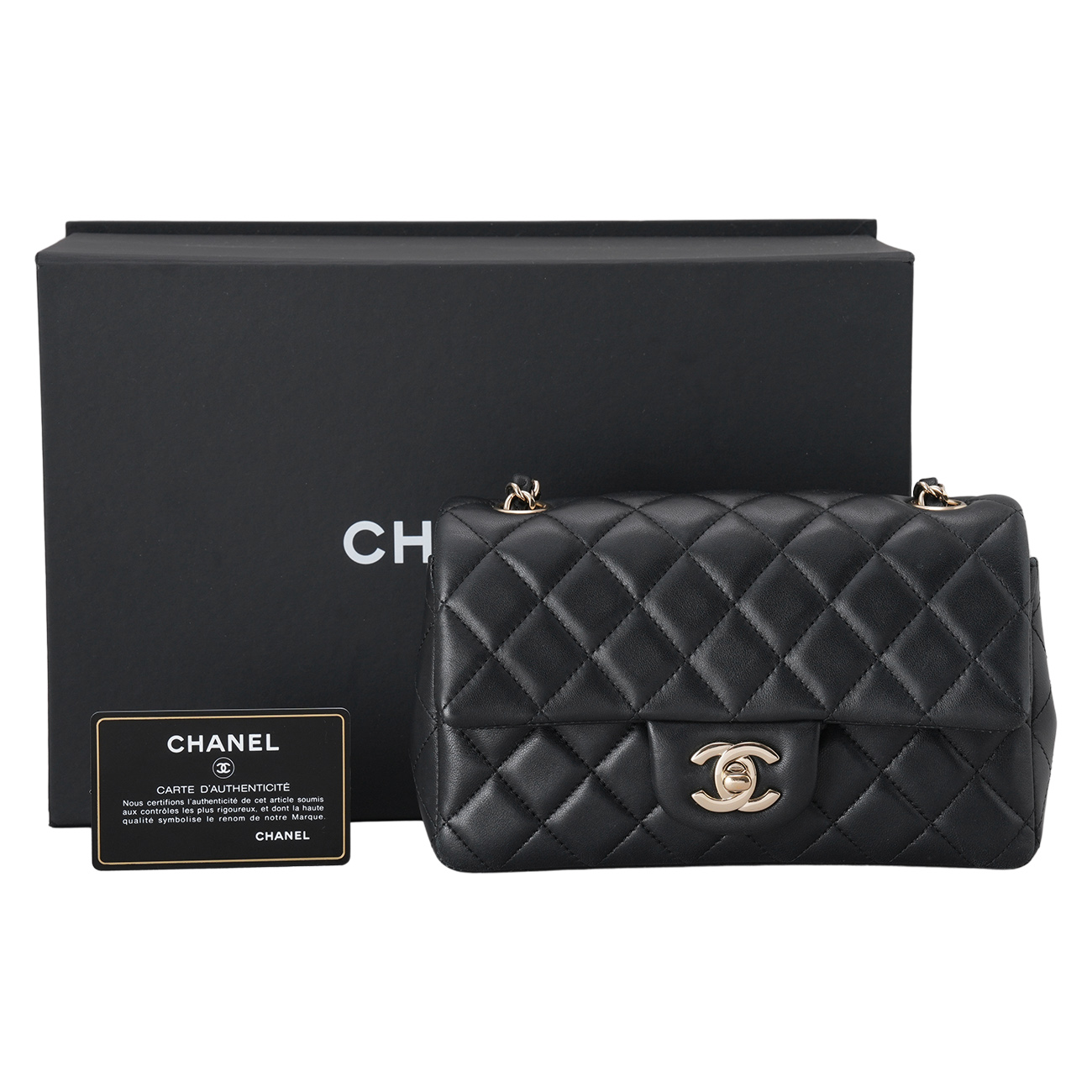 CHANEL(USED)샤넬 램스킨 뉴미니 크로스백